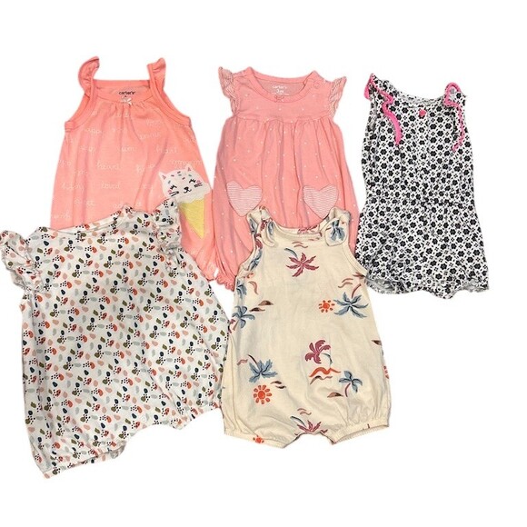 Carter's Other - Baby Girl Lot of 5 clothing 0-3 Months Multicolor